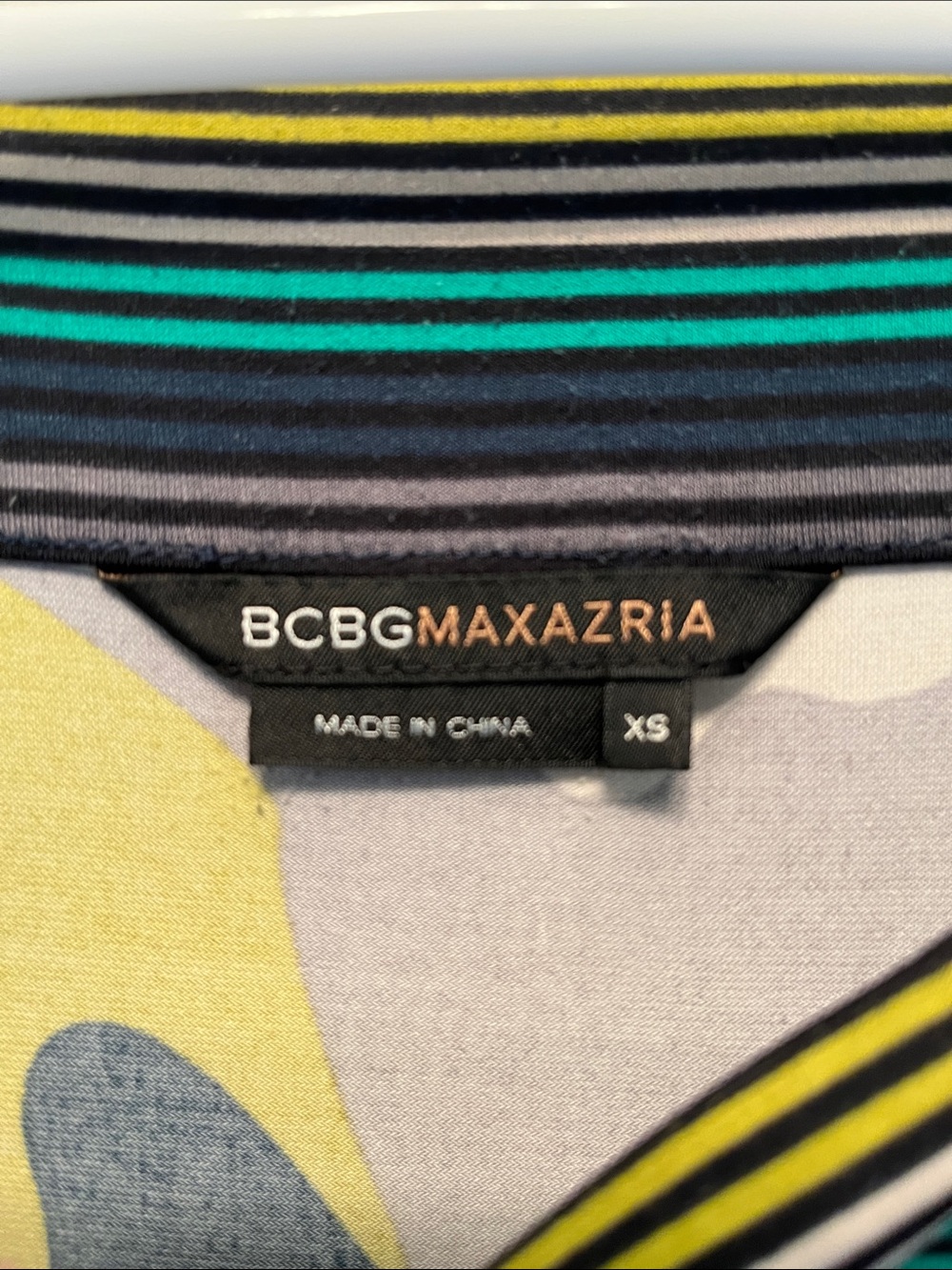 BCBGMaxAzria Multi-Color Square Neck Top - Picture 2 of 3